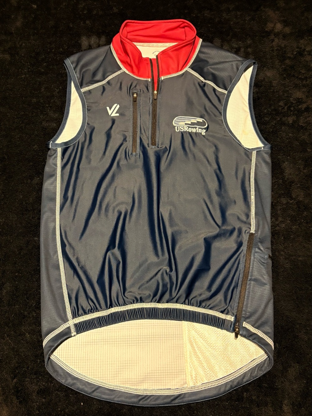 US Sailing Team x Velocity Racing Team Apparel 1/4 zip vest men’s small